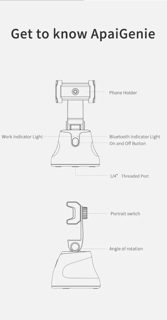 360 Degree Auto Move Tripod (Cell Operated) – detail 3
