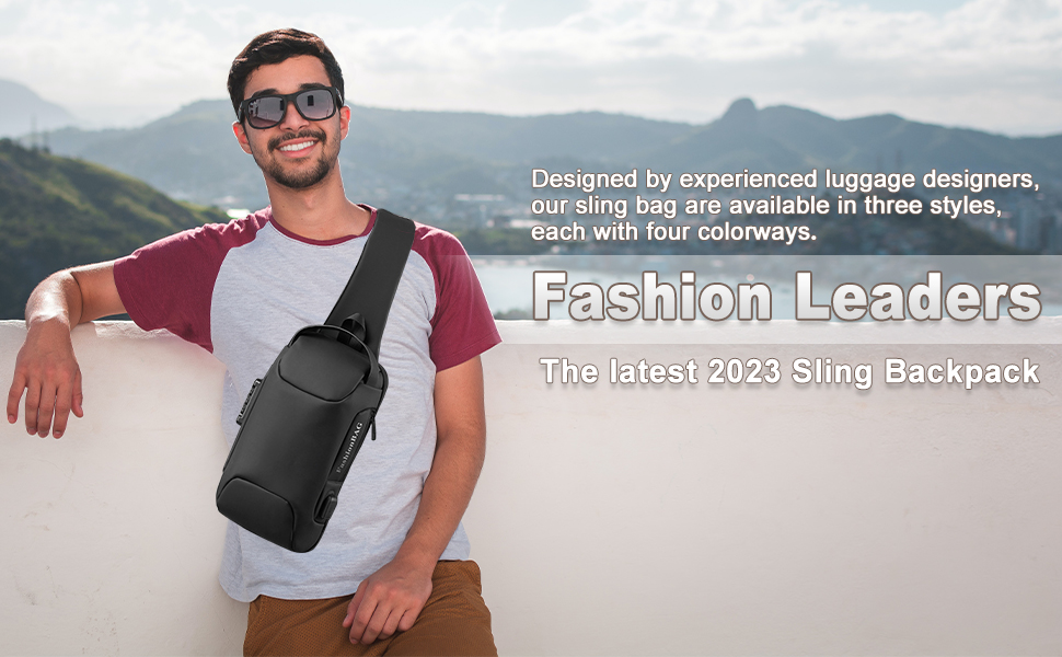 Anti-Theft Crossbody Sling Bag with USB Charging – detail 1