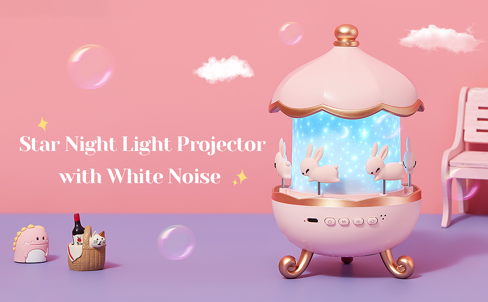 Bunny Carousel Projector & Speaker – detail 7