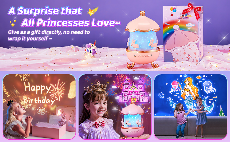 Bunny Carousel Projector & Speaker – detail 1