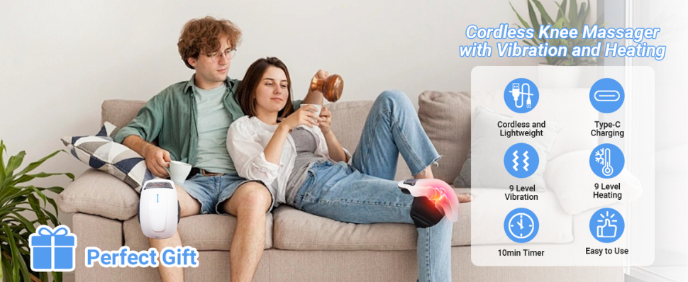 Cordless Heated Knee Massager – detail 2