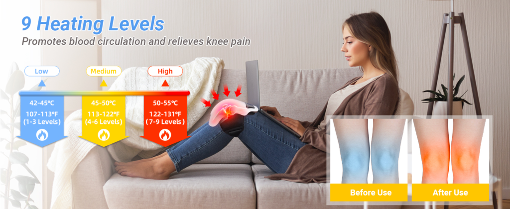 Cordless Heated Knee Massager – detail 3