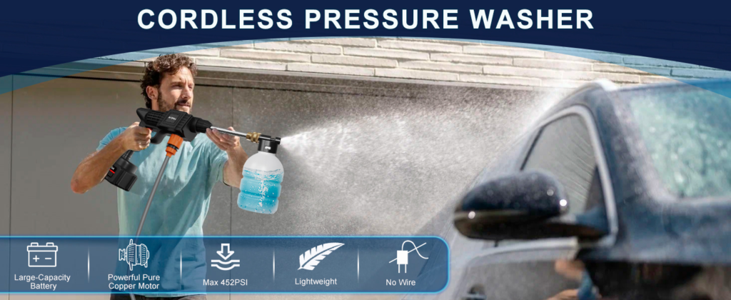 Cordless Pressure Washer · Two Batteries – detail 2