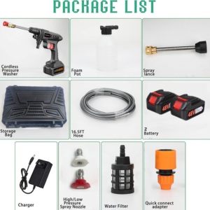 Cordless Pressure Washer · Two Batteries – photo 8