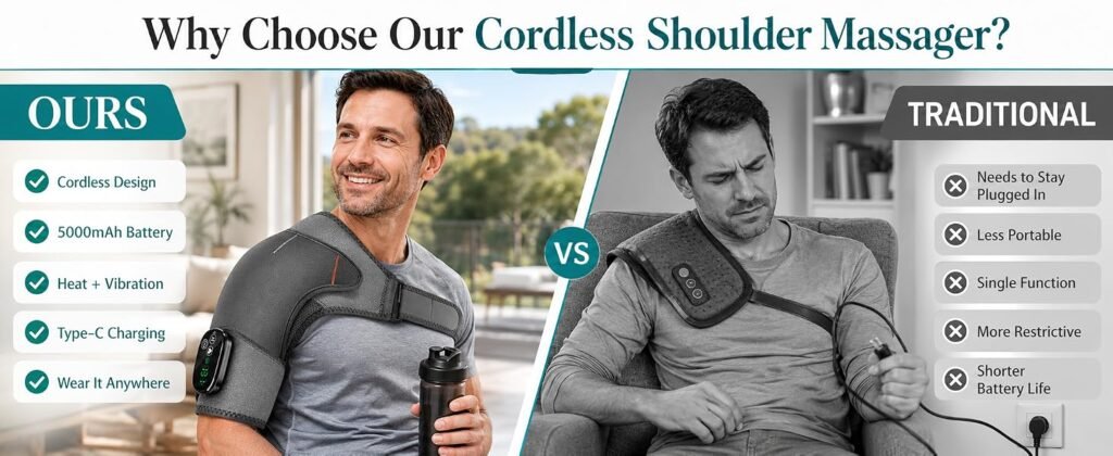 Electric Shoulder Massager & Heating Support Brace Belt – detail 6