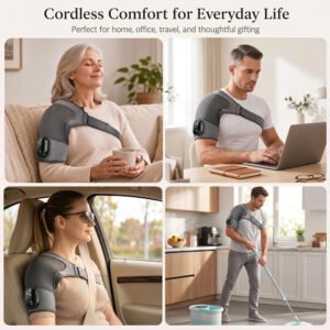 Electric Shoulder Massager & Heating Support Brace Belt – photo 3