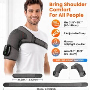 Electric Shoulder Massager & Heating Support Brace Belt – photo 5