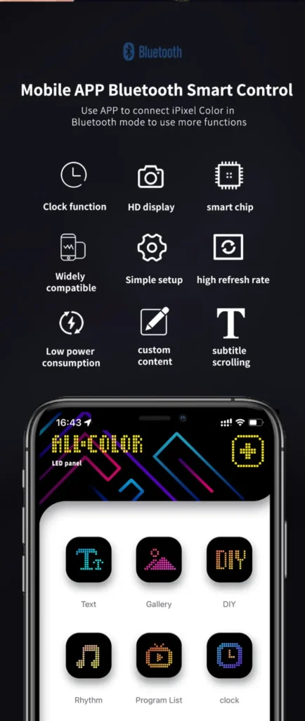 Full Color USB Bluetooth LED Display Board/Screen – detail 3