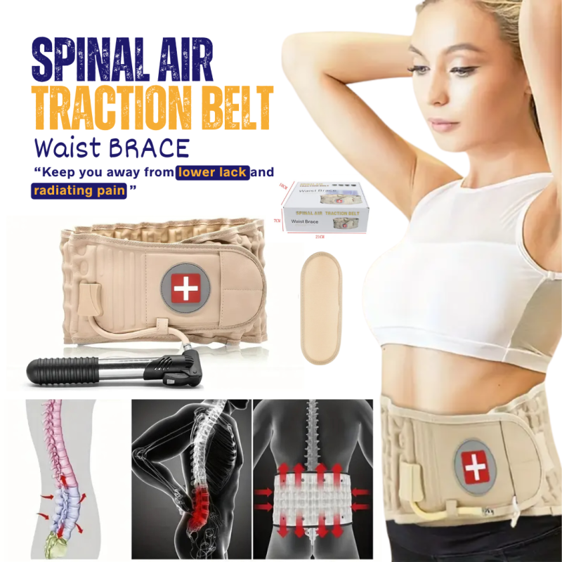 Inflatable Lumbar Support Belt with Pump