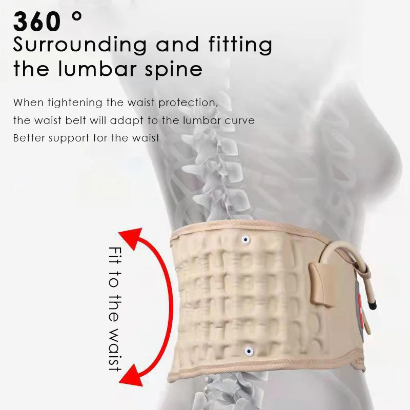 Inflatable Lumbar Support Belt with Pump – detail 3