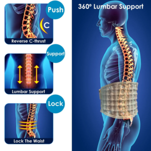 Inflatable Lumbar Support Belt with Pump – photo 3