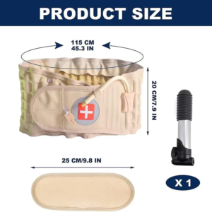 Inflatable Lumbar Support Belt with Pump – photo 8