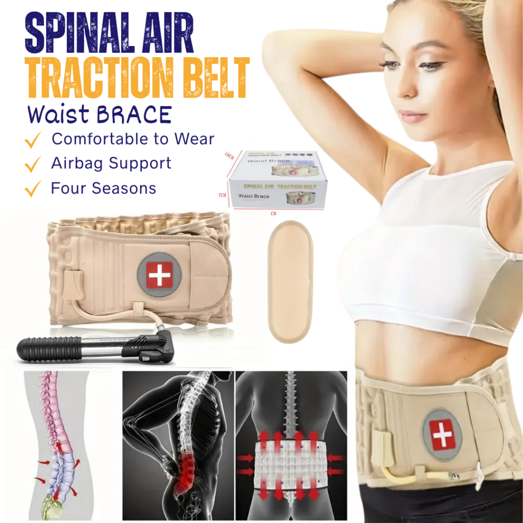 Inflatable Lumbar Support Belt with Pump – detail 1