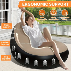 Inflatable Sofa & Footstool Set – photo 3