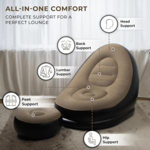 Inflatable Sofa & Footstool Set – photo 6