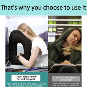 Inflatable Travel Sleeping Pillow – photo 3