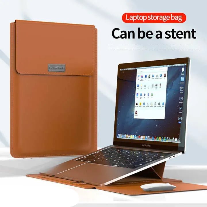 Laptop Sleeve Bag with Stand (Leather)
