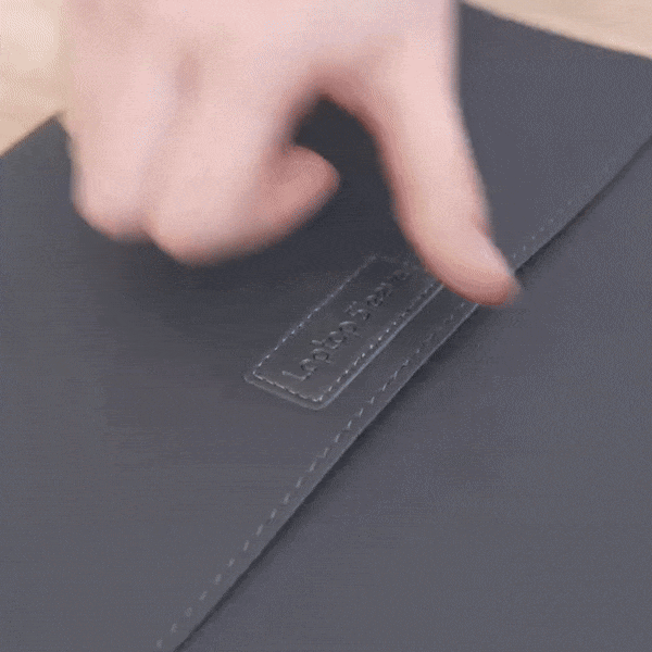 Laptop Sleeve Bag with Stand (Leather) – detail 3