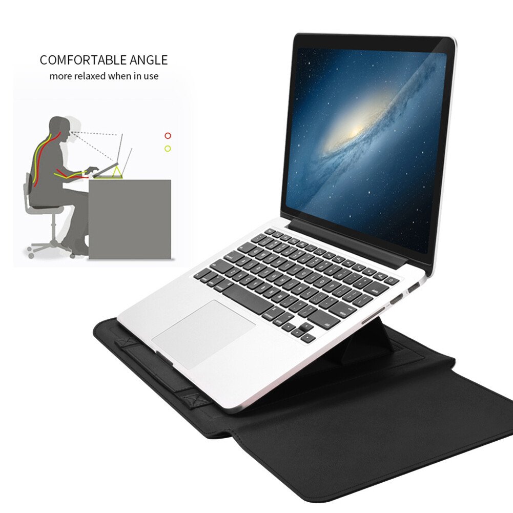 Laptop Sleeve Bag with Stand (Leather) – detail 8