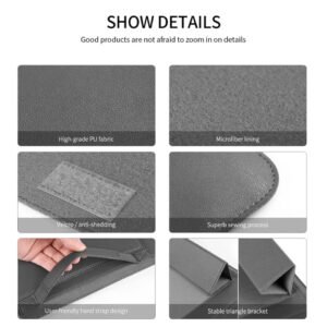 Laptop Sleeve Bag with Stand (Leather) – photo 4