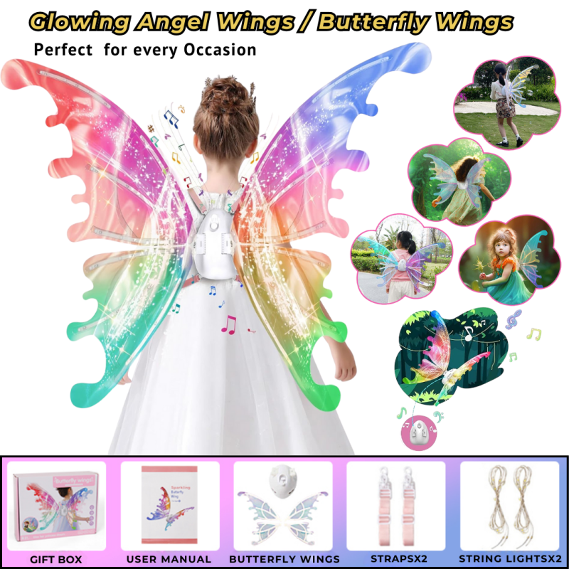 LED Butterfly Wings with Music