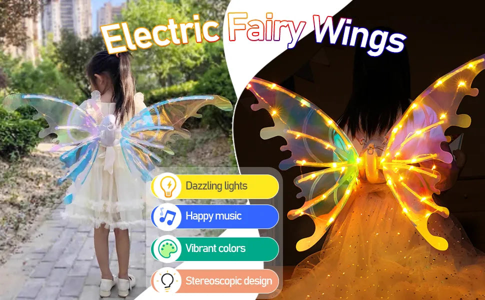 LED Butterfly Wings with Music – detail 1