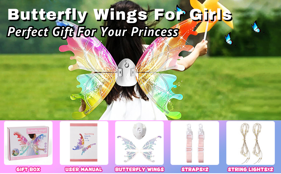LED Butterfly Wings with Music – detail 8