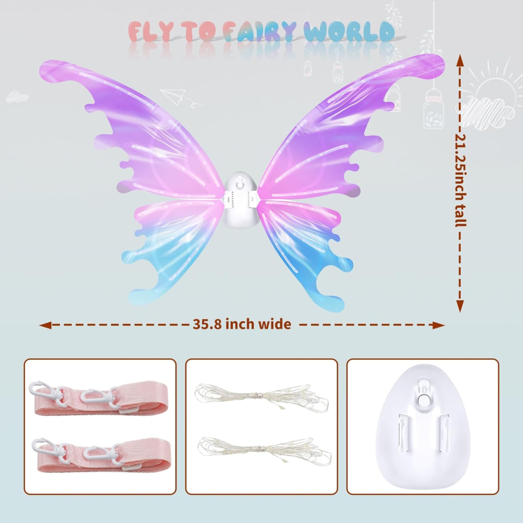 LED Butterfly Wings with Music – detail 12