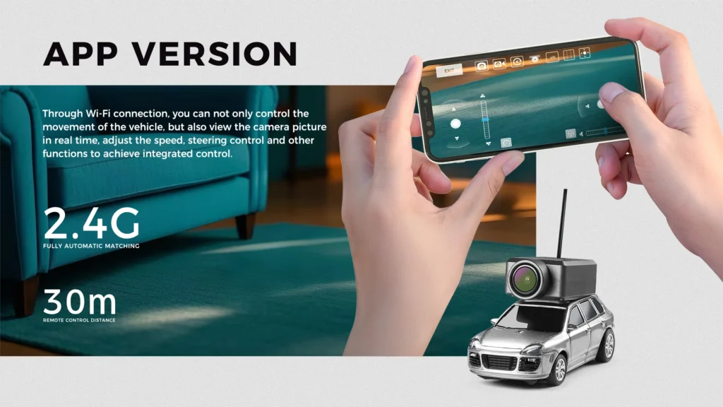 Mini RC Car with HD Camera – detail 3