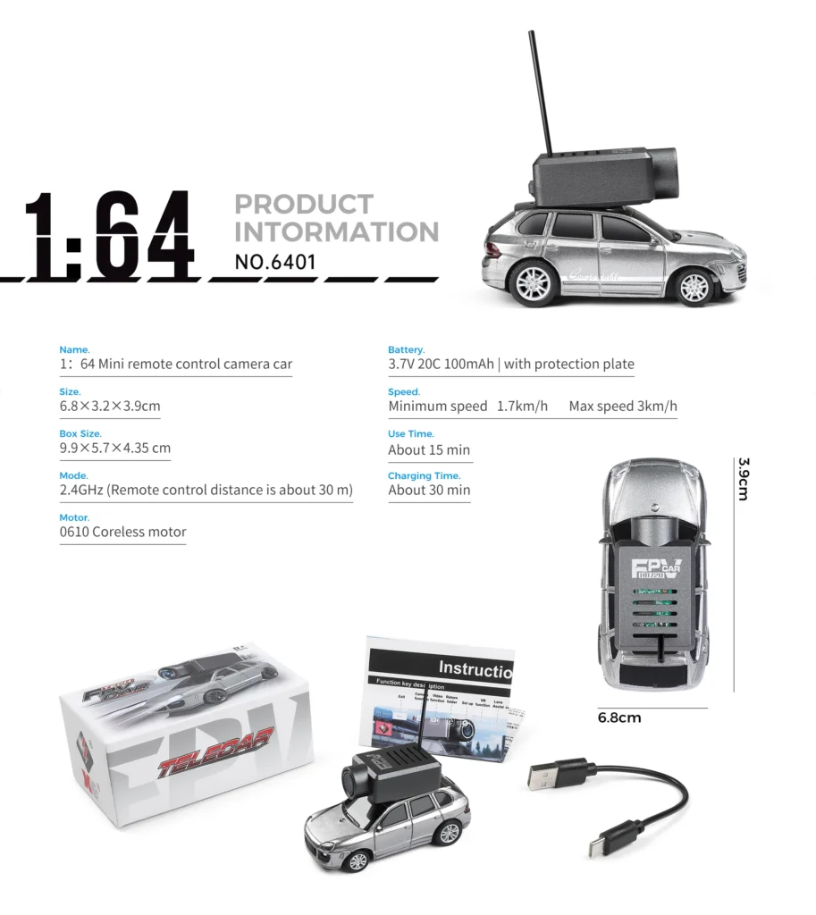 Mini RC Car with HD Camera – detail 12