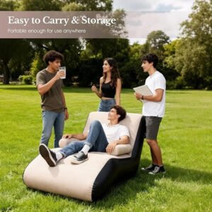 S Type Inflatable Sofa , Portable Lounge Chair – photo 5