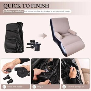 S Type Inflatable Sofa , Portable Lounge Chair – photo 6
