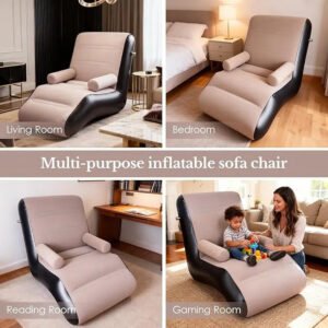 S Type Inflatable Sofa , Portable Lounge Chair – photo 8