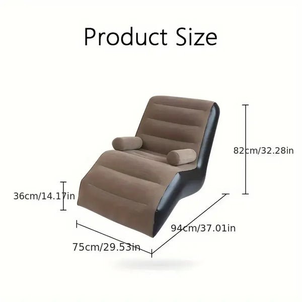 S Type Inflatable Sofa , Portable Lounge Chair – detail 1
