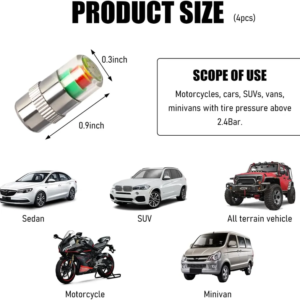 Tyre Pressure Indicator Caps · Set of 4 – photo 8