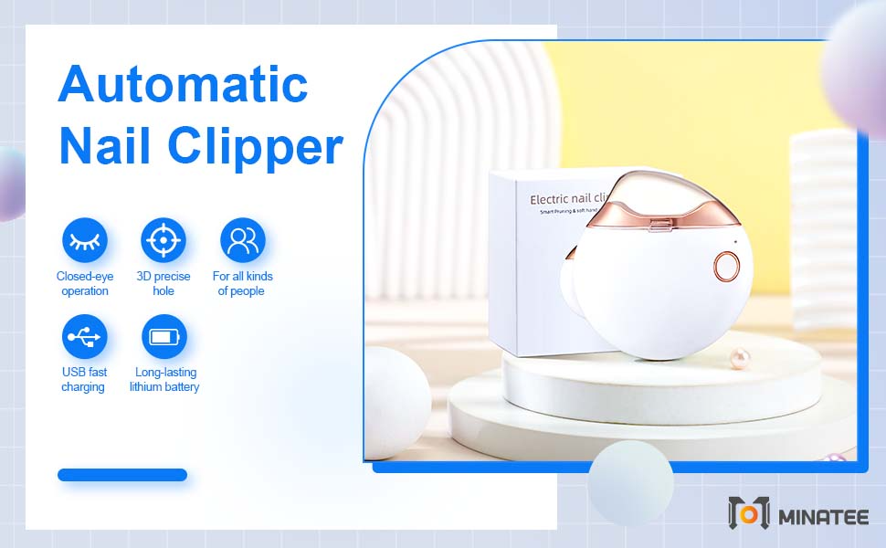 USB Rechargeable Electric Nail Clipper – detail 1
