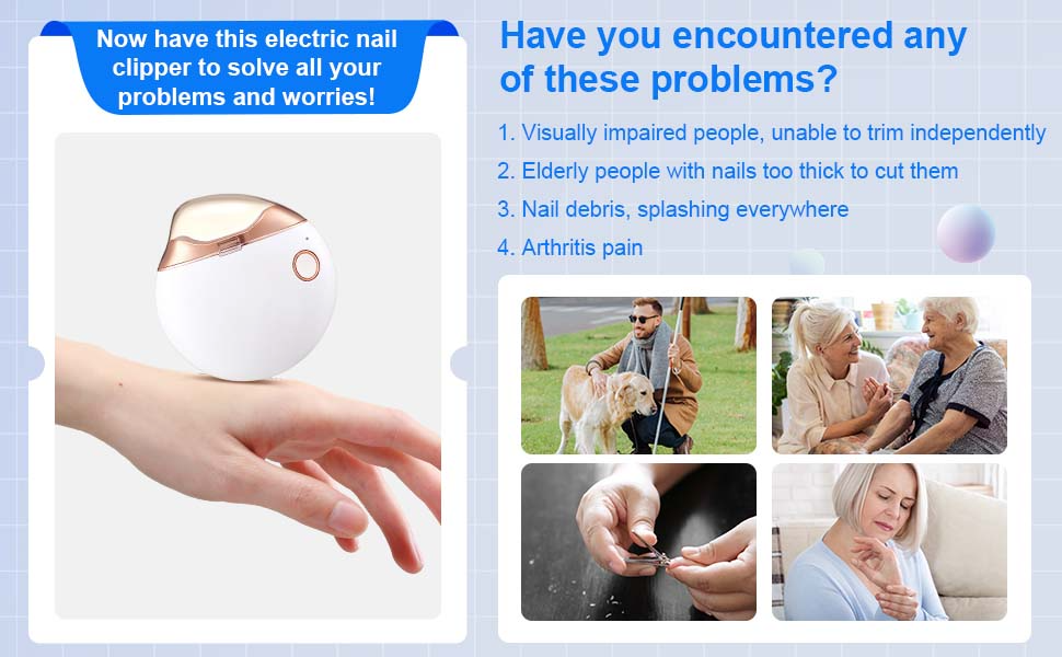USB Rechargeable Electric Nail Clipper – detail 2