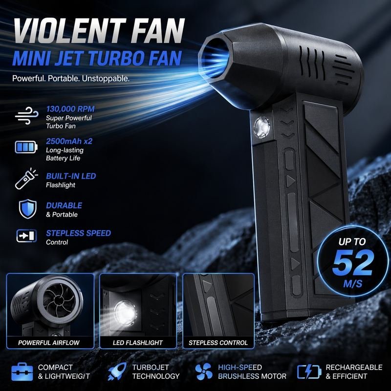 VIOLENT Mini Jet Fan & Air Duster